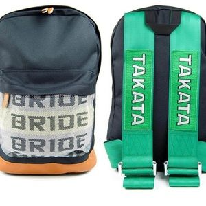 Bride Backpack Green Takata Racing Harness Straps
